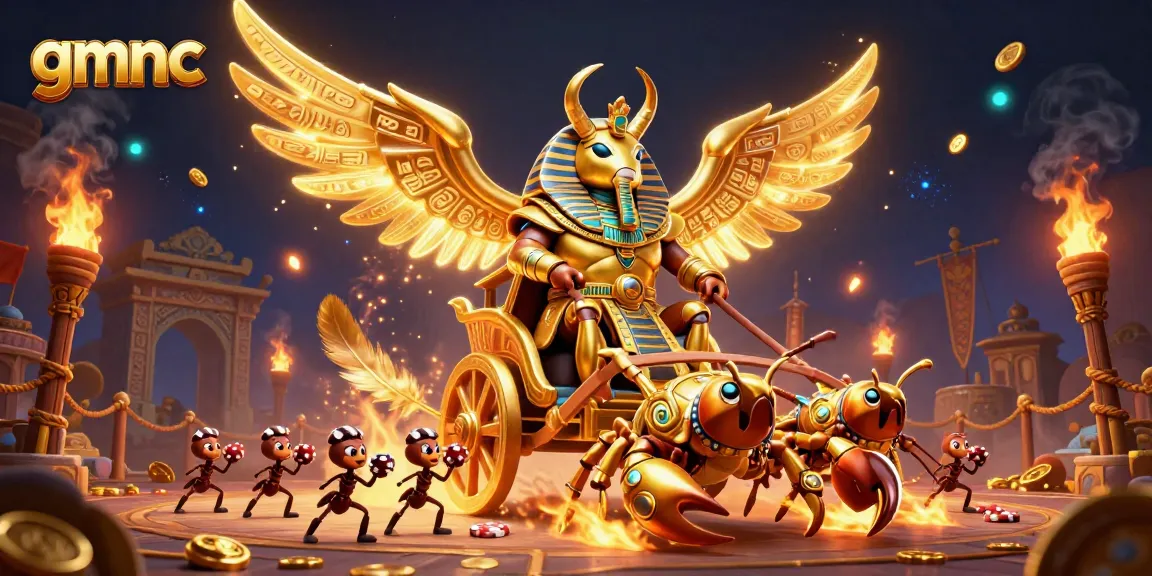 Experience the thrilling gmnc gaming adventure with a vibrant 3D casino scene, showcasing dynamic characters and elements.