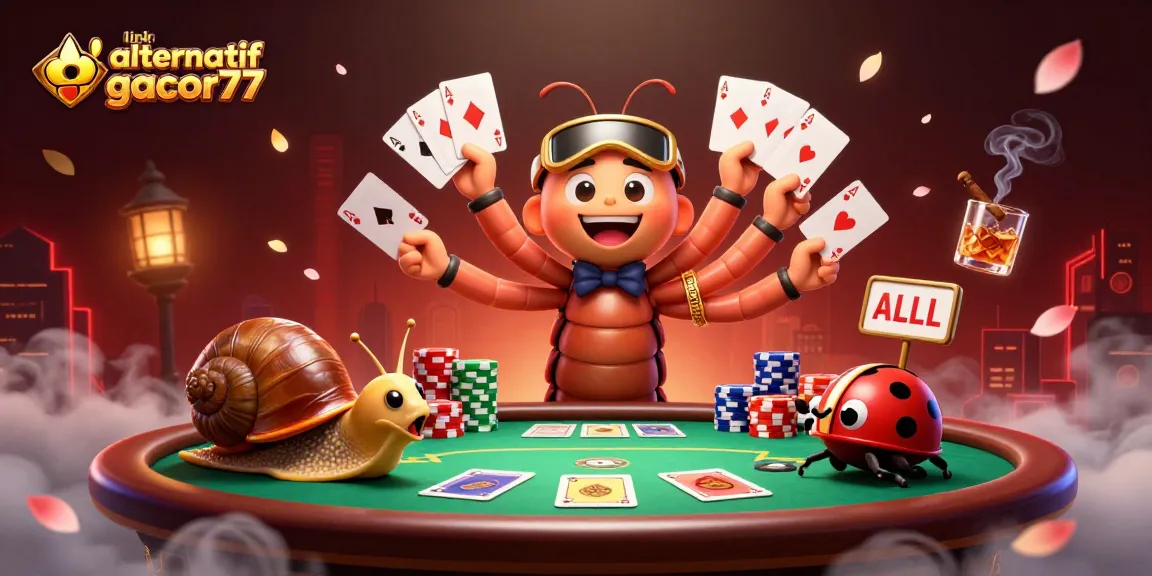 Permainan seru di link alternatif gacor77 dengan dealer unik dan tumpukan chip besar.