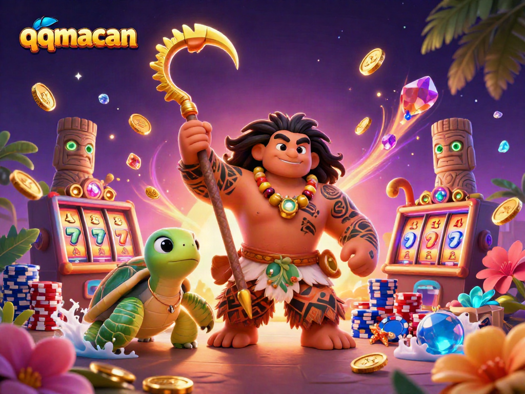 Rasakan keasyikan qqmacan dengan ilustrasi karakter permainan yang menarik dan slot mesin dengan lucky sevens.