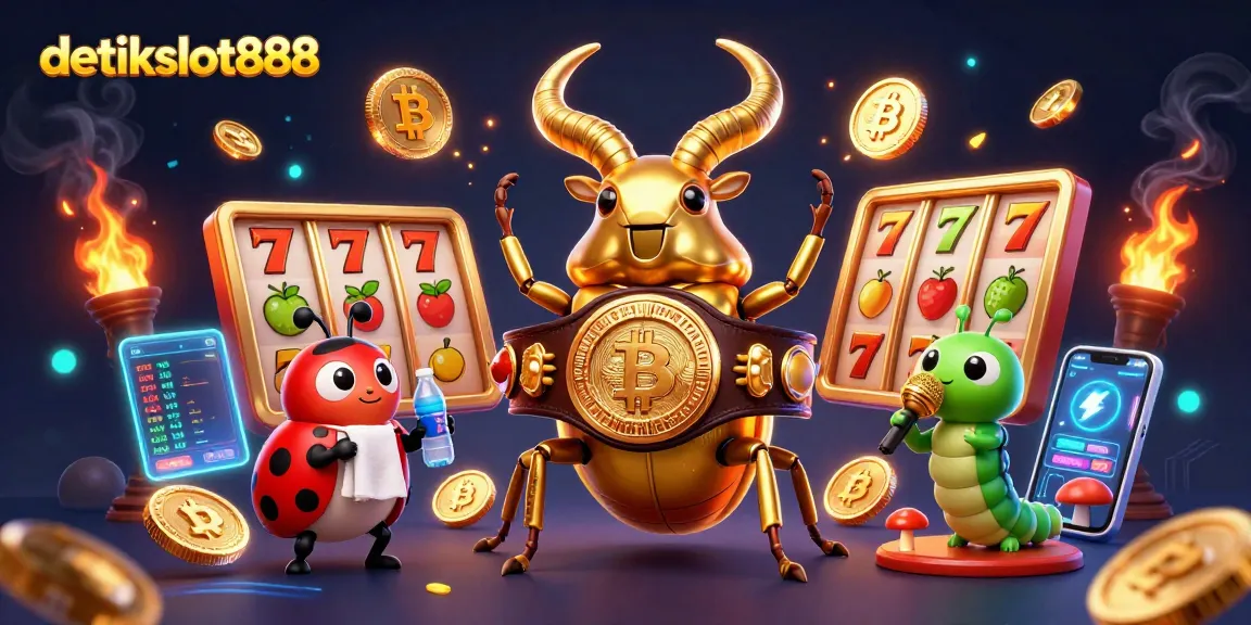 Spin and win with detikslot888 in a vibrant casino scene featuring fun slot games.