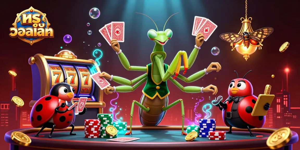 Melihat ทรูวอลเล็ต yang menarik dengan karakter berwarna-warni dari dunia perjudian di casino virtual