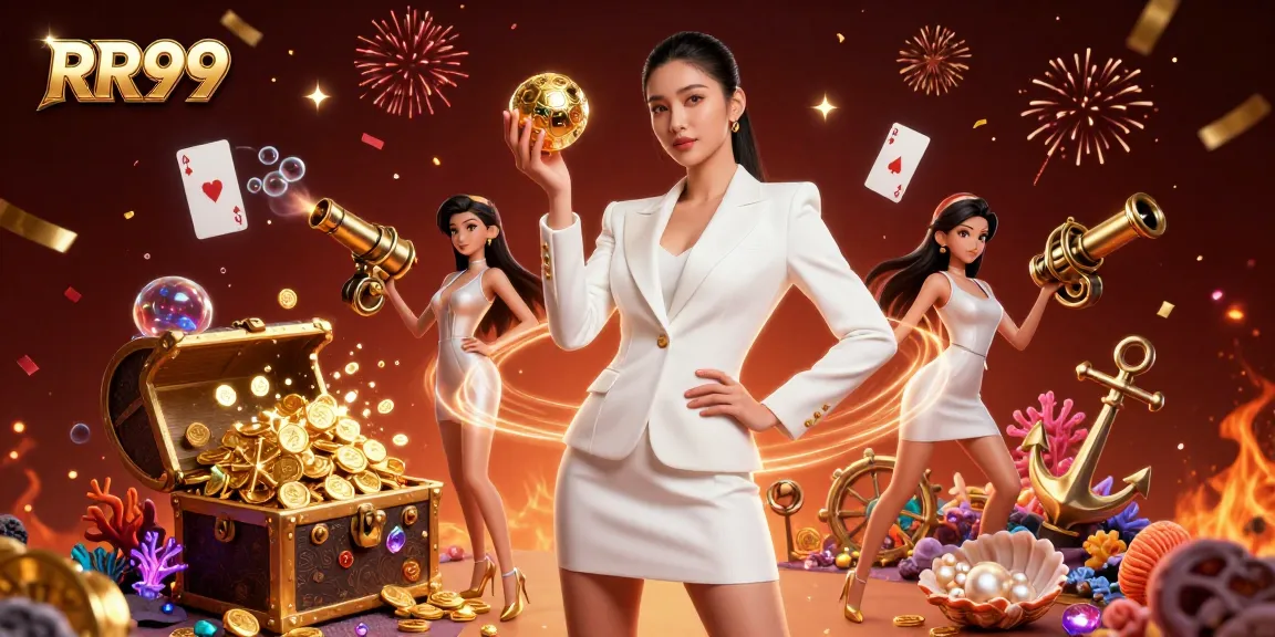 Experience thrilling wins at RR99 with our captivating gaming adventures, featuring a stunning casino scene.