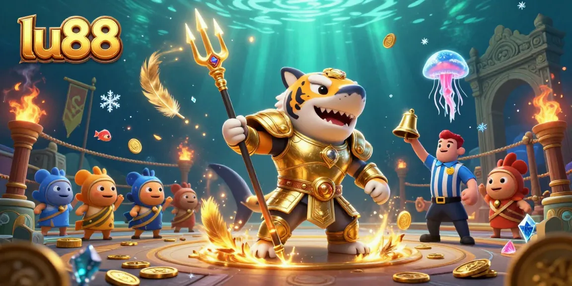 Experience thrilling bets at lu88 with a vibrant underwater casino scene.