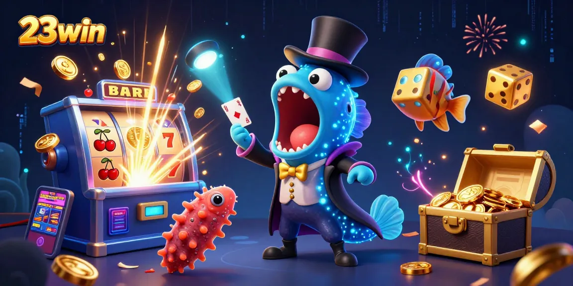 Engage with 23win’s spectacular casino experience featuring magical underwater characters and exciting game elements.