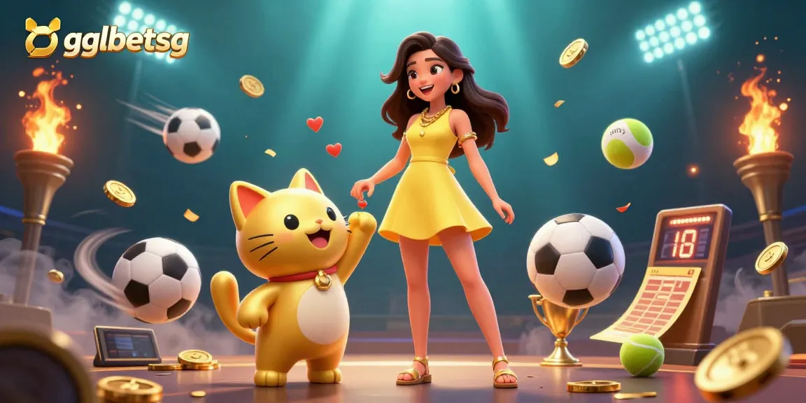 Engage with gglbetsg for thrilling esports betting visuals featuring interactive characters and game elements.