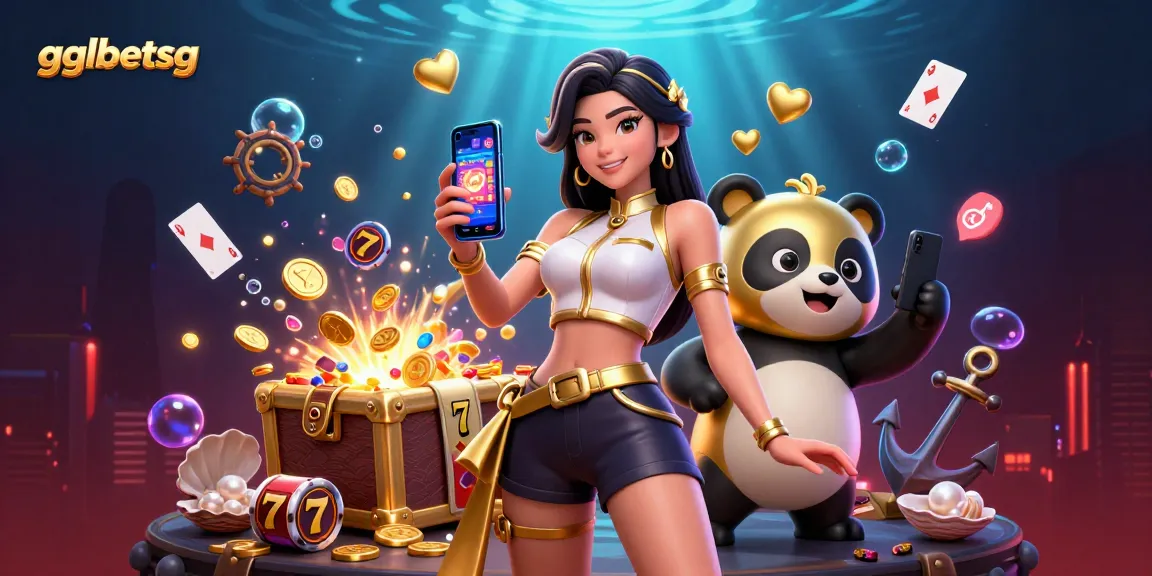 Engage in gglbetsg with an advanced casino gaming scene featuring rich elements and vibrant characters.