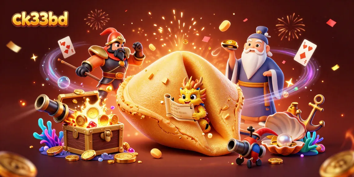 Engage with ck33bd's exciting gameplay as a wise dragon reads fortunes amidst treasure and festive elements.