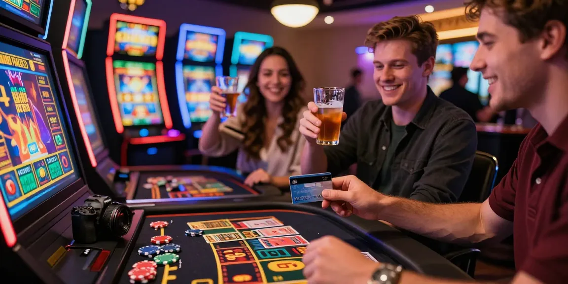 Players enjoying the thrill of credit card casinos at https://thebls.org.uk with engaging games and vibrant atmosphere.