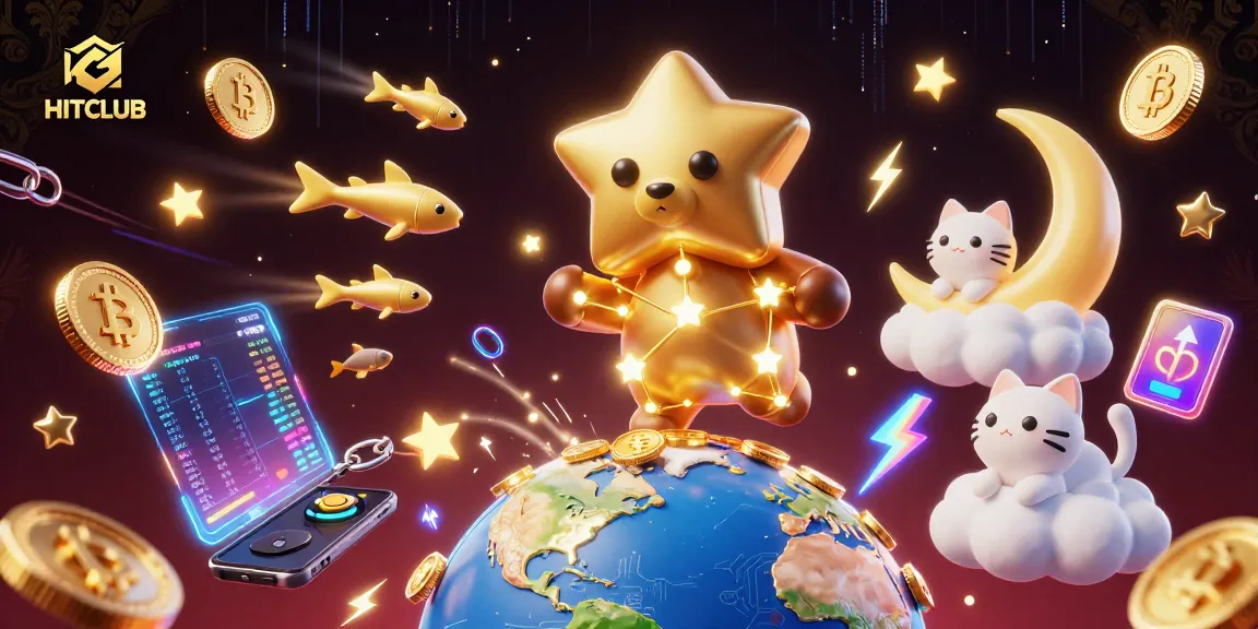 Join HITCLUB and immerse yourself in a cosmic casino adventure filled with gold coins and starry games.