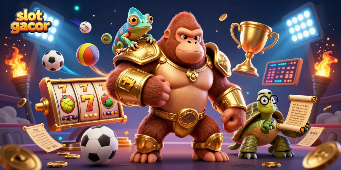 Keseruan slot gacor dalam gambar 3D dengan karakter unik dan elemen permainan menarik.