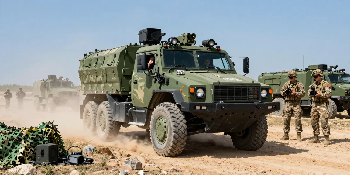 88M Motor Transport Operator in action driving tactical vehicle during military training exercise