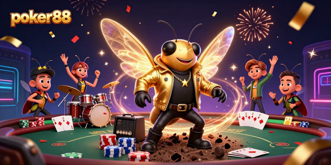 Mainkan poker88 dengan penuh aksi dalam ilustrasi yang menampilkan karakter menarik di dunia judi.