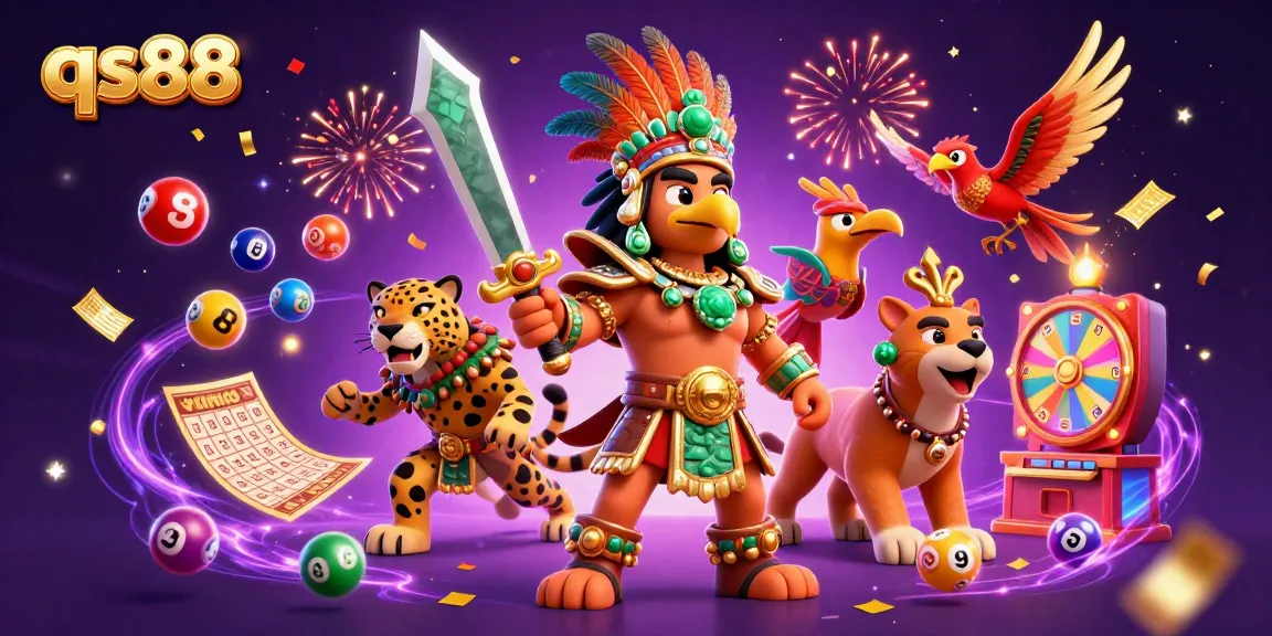 Experience thrilling gameplay with qs88 showcasing vibrant lottery elements in dynamic celebration.