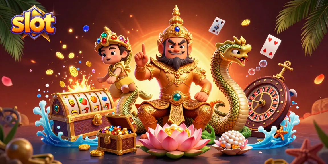 Slot menarik dengan penjaga kuil Thailand dan harta karun yang berkilauan.