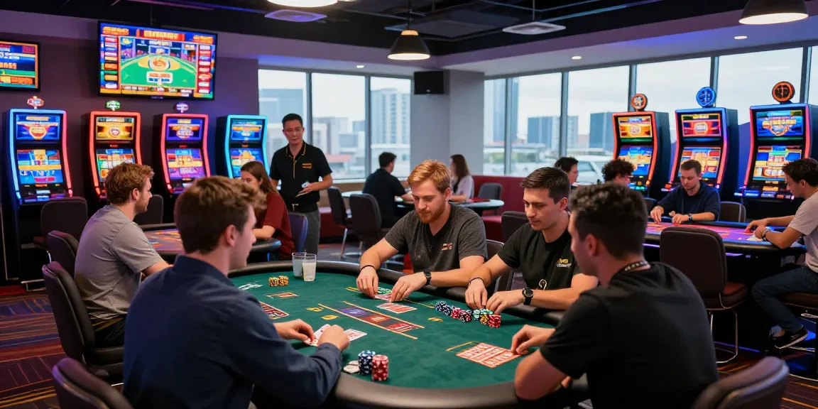 Engaging scene at fimltd.co.uk featuring players enjoying diverse games in a lively credit card casino atmosphere.