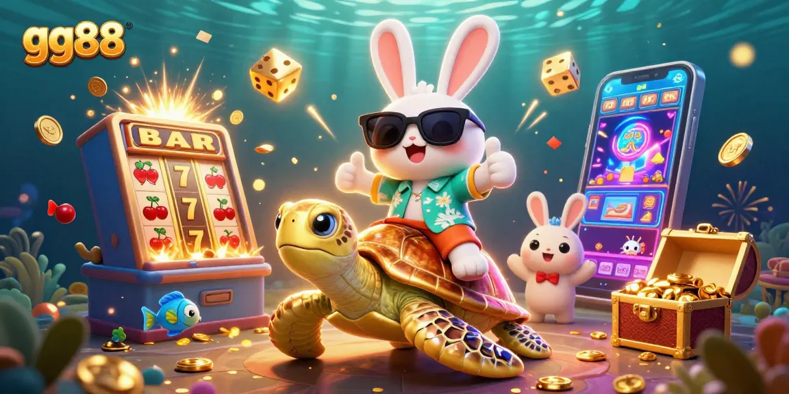 Experience the excitement at gg88 with vibrant 3D illustration showcasing a dynamic casino scene filled with winnings.
