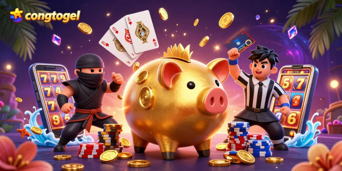 Congtogel players spinning a casino slot machine during an exciting game session.