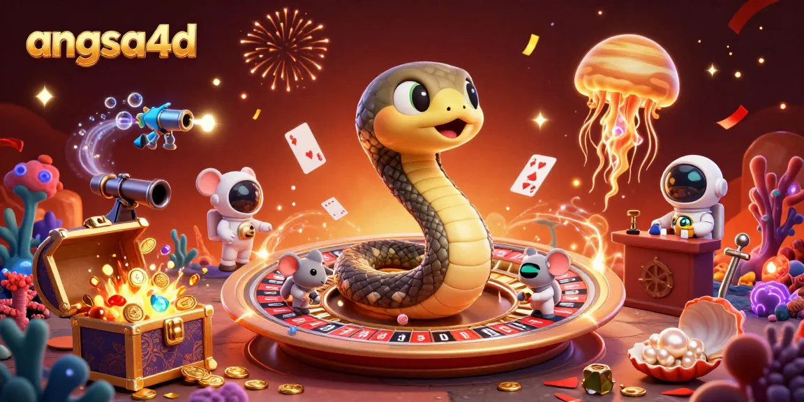 Join angsa4d for thrilling bets in a vibrant cosmic roulette scene filled with excitement.