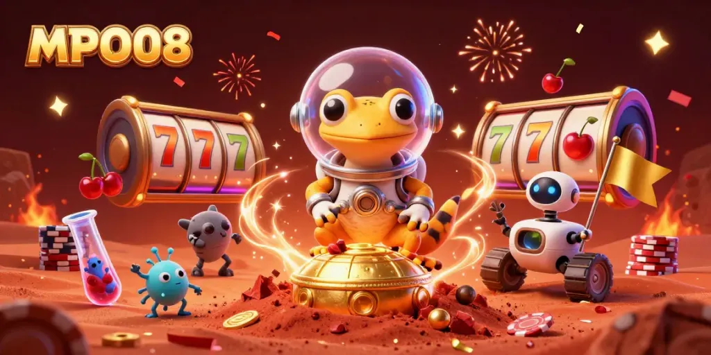 Engage with MPO08 and spin vibrant slot reels in a cosmic casino adventure full of excitement.