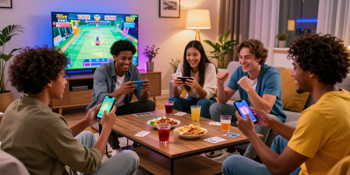 Play now with friends in a lively gaming scene enjoying Teen Patti Gold app in a cozy setting.