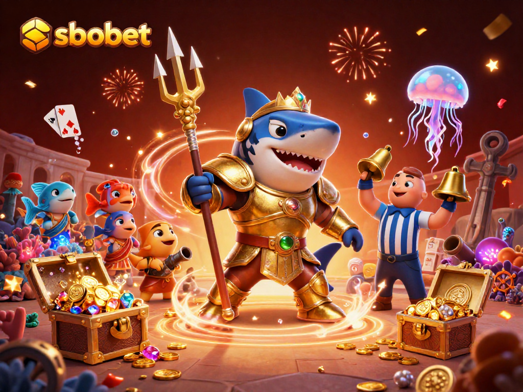 Engage with sbobet's thrilling betting experience featuring dynamic characters and underwater treasures.