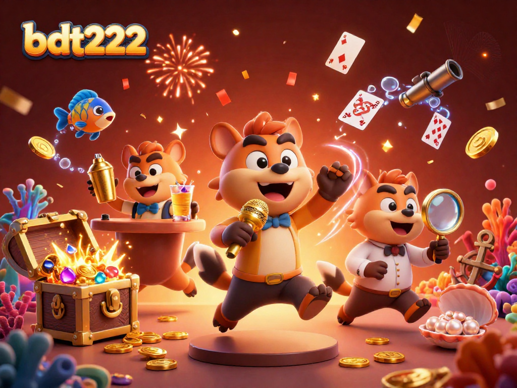 Experience the vibrant atmosphere of bdt222 with energetic hyenas running a comedy casino club and dynamic gaming elements!