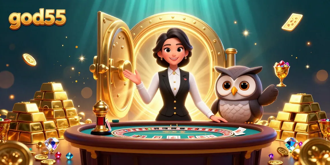 Spin to win at god55 with thrilling Baccarat and Roulette amidst glittering treasures.