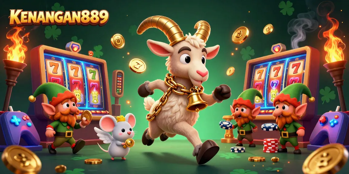 Experience the thrill of KENANGAN889 with Krampus and friends in a festive online casino.