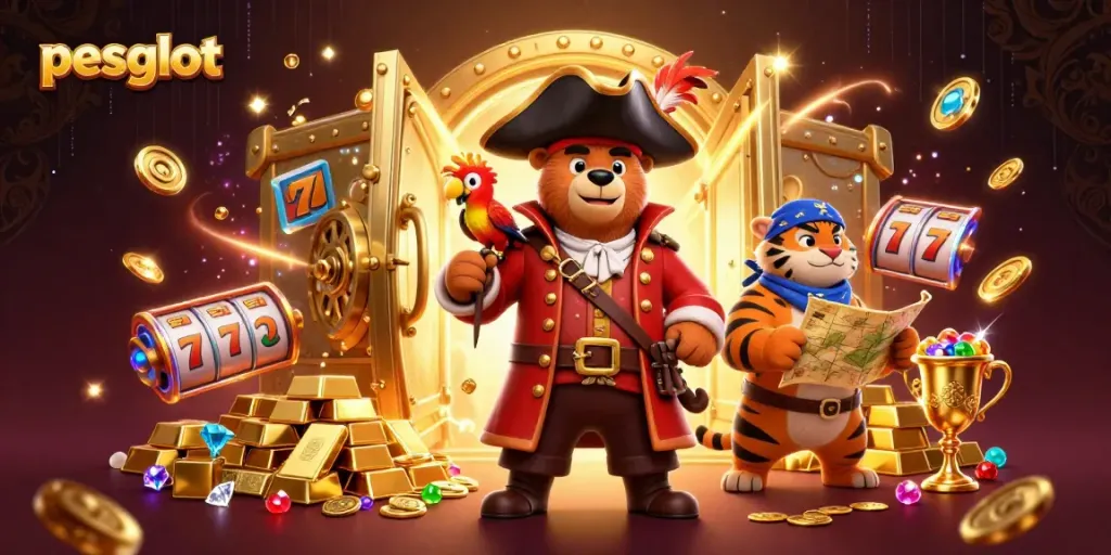 Menangkan jackpot slot di pesgslot dengan tampilan grafis yang menakjubkan dan karakter kartun mengesankan.