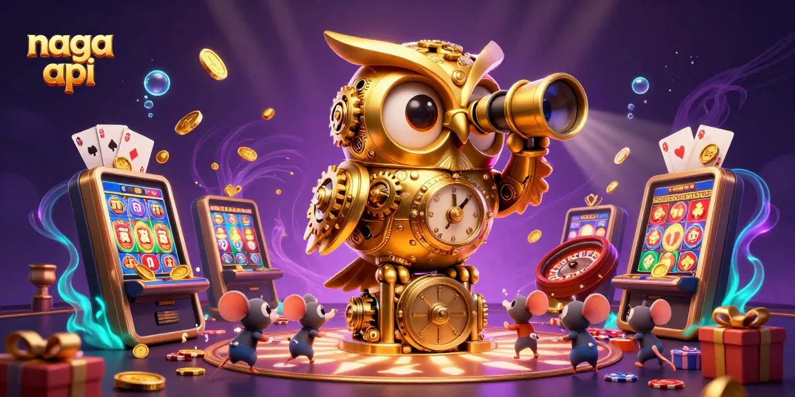 Join the excitement at the casino with the naga api's vibrant gaming elements and cheerful characters.