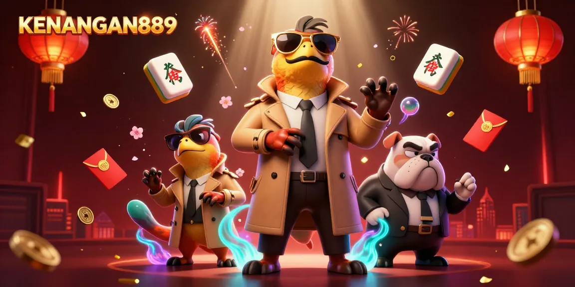 KENANGAN889 brings excitement to the VIP lounge with raptors in disguise amidst casino elements.