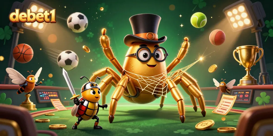 Experience thrilling action in this debet1 illustration of a golden tarantula and brave beetle knight