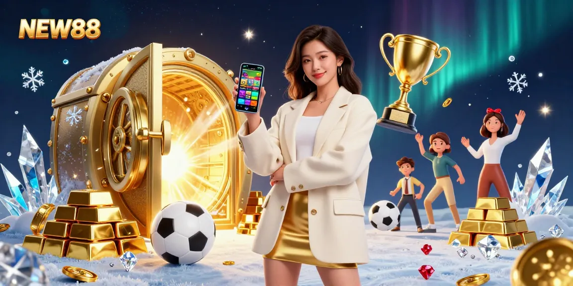 Place bets on NEW88 and win big with an interactive smartphone display showcasing games and sports.