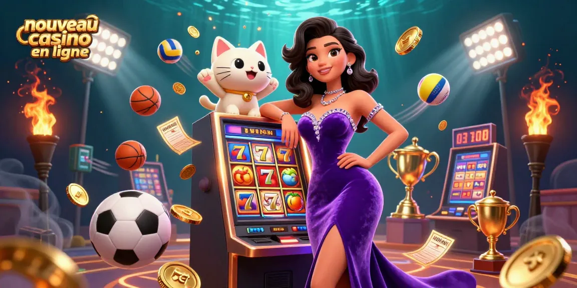 Experience the excitement of nouveau casino en ligne with a jackpot-winning scene featuring stunning visuals and vibrant elements.