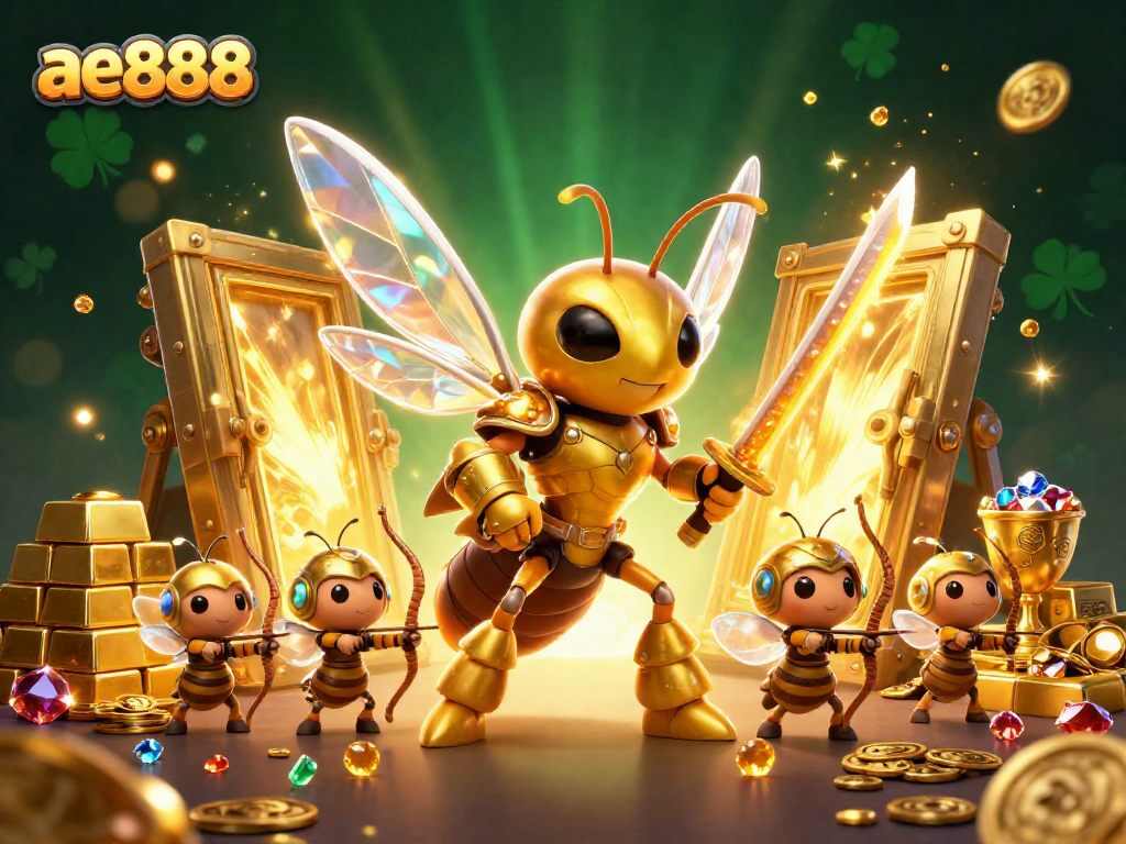 Experience thrilling gameplay with ae888's captivating 3D illustration showcasing dynamic casino elements.