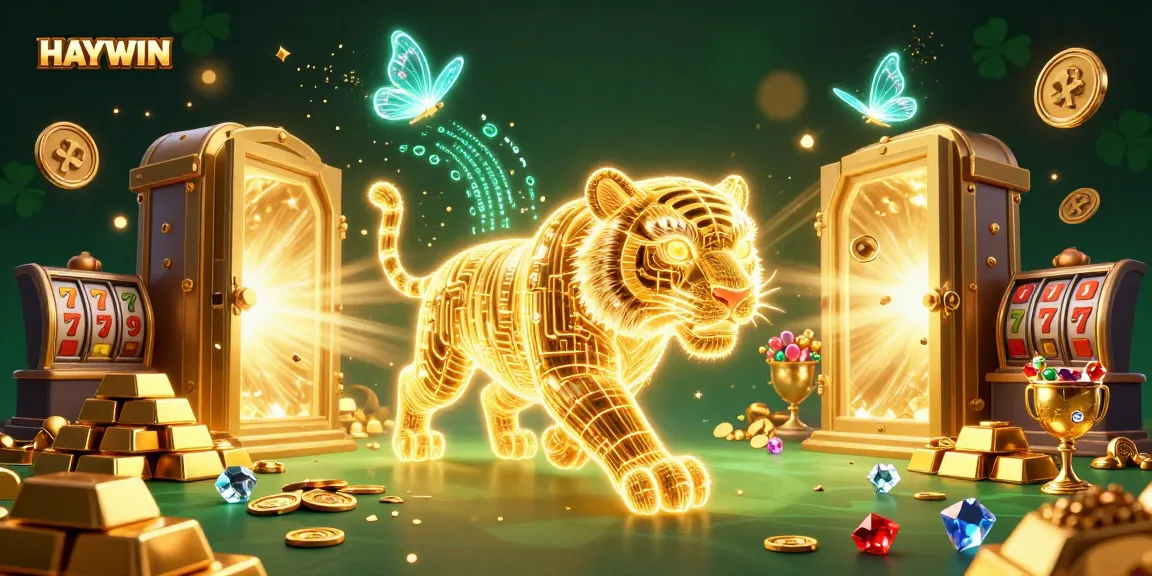 HAYWIN offers thrilling gameplay experiences with vibrant golden tiger and dazzling treasure elements.