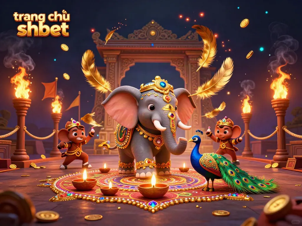 Experience gaming excitement at trang chủ shbet with vibrant 3D casino elements and colorful characters.