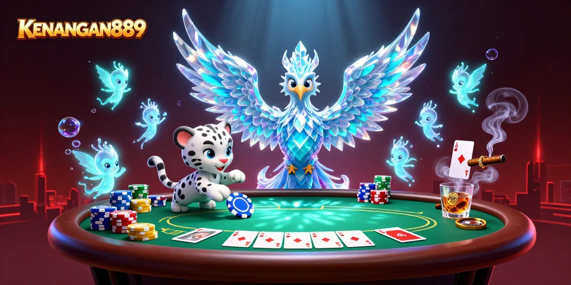 Play with KENANGAN889's vibrant characters in an engaging online poker scene.