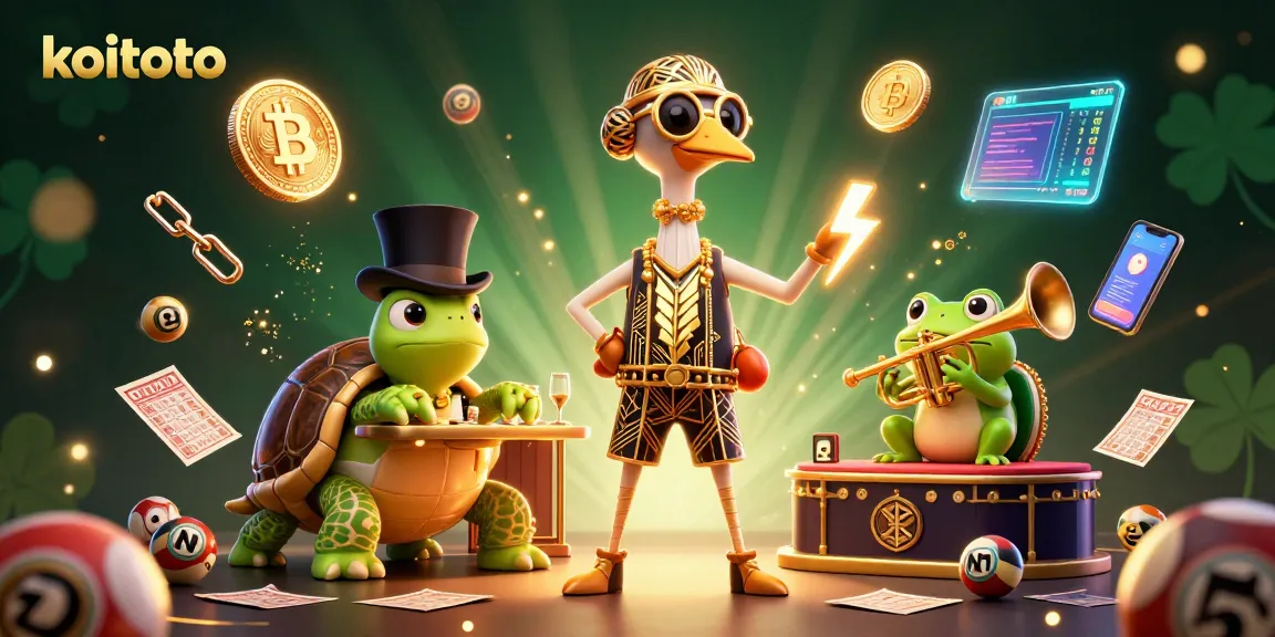 Koitoto players win big with a vibrant illustration of online lottery and bingo action.