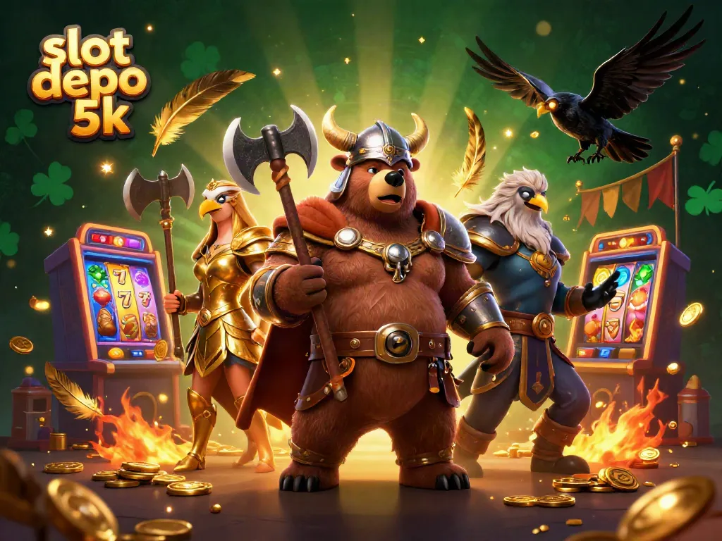 Experience the thrill of slot depo 5k with vibrant characters and dynamic gaming elements.