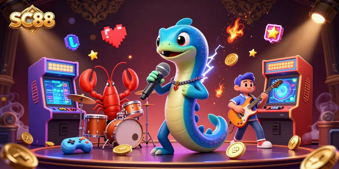 Experience thrilling wins at SC88 with lively casino characters performing in an underwater stage.