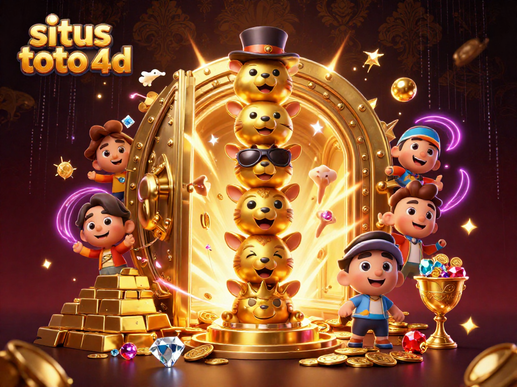Experience the excitement of situs toto 4d with dynamic casino treasures bursting in vibrant colors.