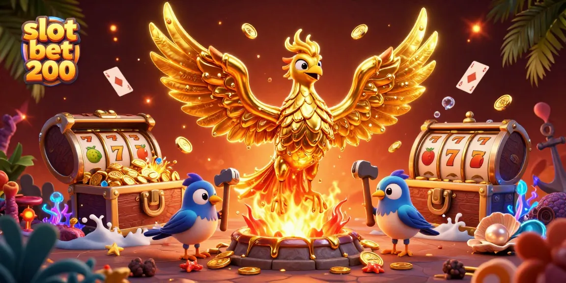 Play slots with a winning strategy using a slot bet 200 mechanism amidst gold coins and vibrant casino elements.