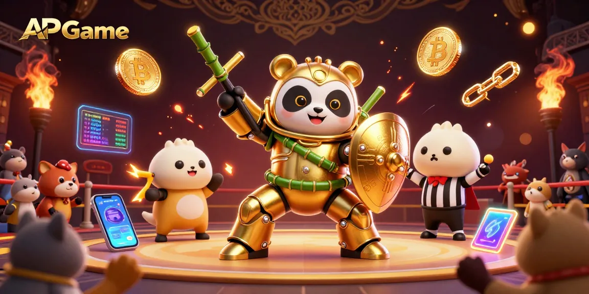 Join the thrill of cockfighting with APGame's immersive arena featuring colorful characters.