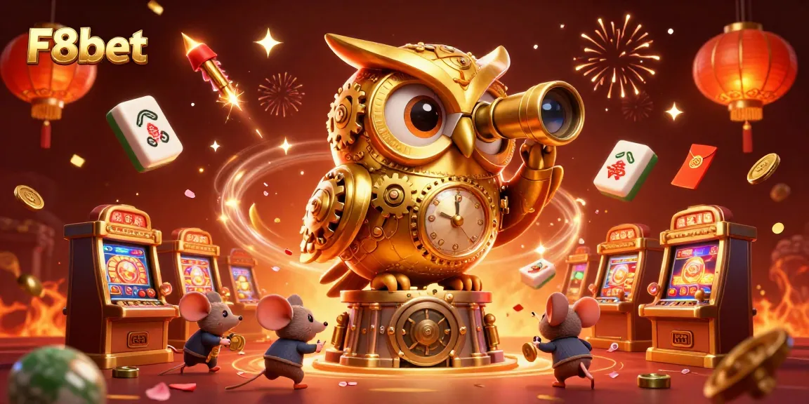 Experience thrilling gameplay at F8bet with a 3D illustration showcasing vibrant casino elements.