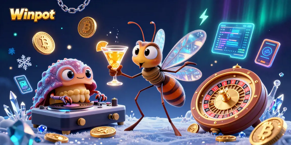Winpot engages players with vibrant 3D scenes featuring animated characters and casino elements.
