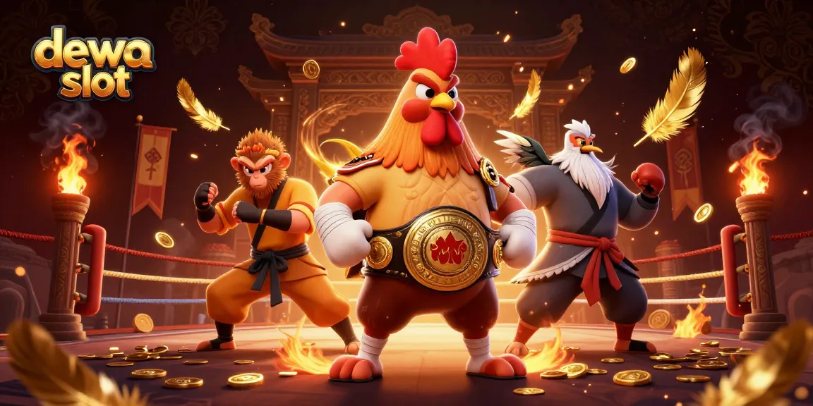Experience dewa slot excitement with epic gaming characters in a dynamic casino scene.