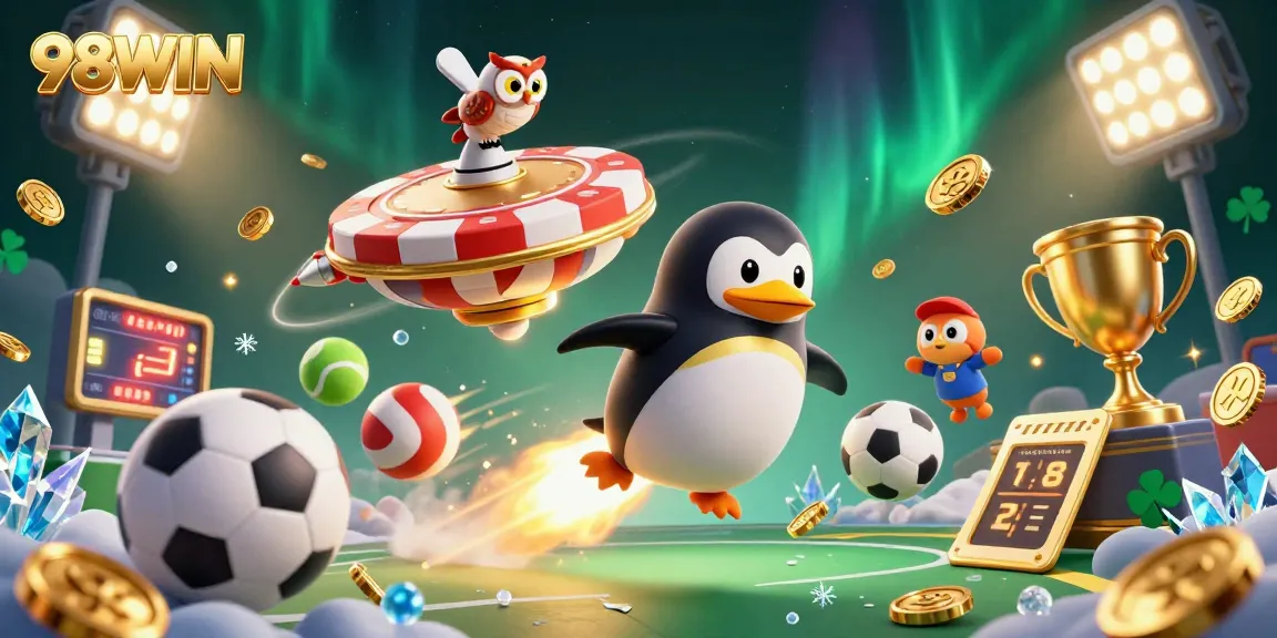Experience thrilling action in 98WIN's vibrant gaming adventure with golden coins and casino excitement.