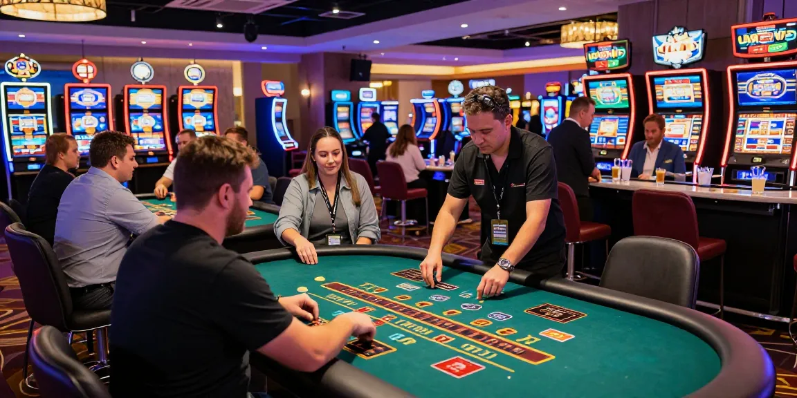 Exciting atmosphere at credit card casinos at dentalgroups.co.uk showcasing players enjoying games and vibrant decor.
