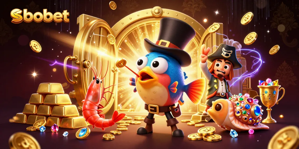 sbobet enchants bettors with vibrant 3D characters in a treasure-rich casino scene